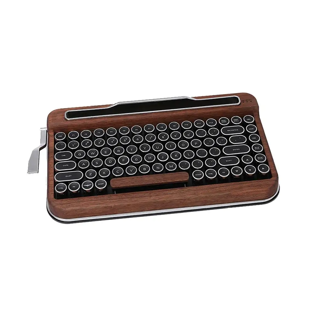 Механическая Bluetooth клавиатура PENNA в стиле ретро 85 клавиш Cherry MX Swift Keyclick Steam Punk