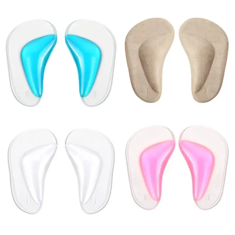 

1 Pair Professional Sports Shock Absorption Slow Compression Arch Orthopedic Support Insole Foot Care Soft Silicone Insole