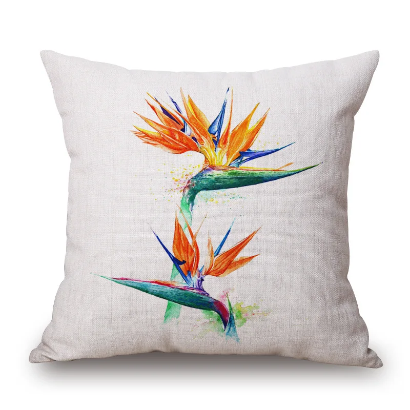 ZXZXOON декоративный чехол для диванной подушки из полиэстера с цветочным