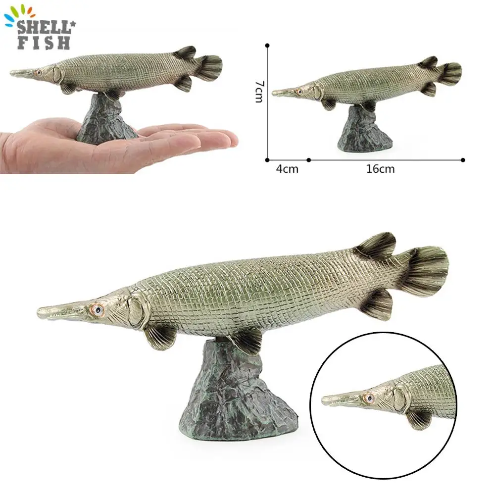 

PVC Simulation Sea Animals Toys Simulated Garpike Fish Ocean Action Figures Model Plastic Toys For Kids Education Play Xmas Gift