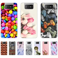 silicon case for asus zenfone 7 fashion luxury flexible cover on zenfone 7 pro shell cover anti fall zs671ks zs670ks personality
