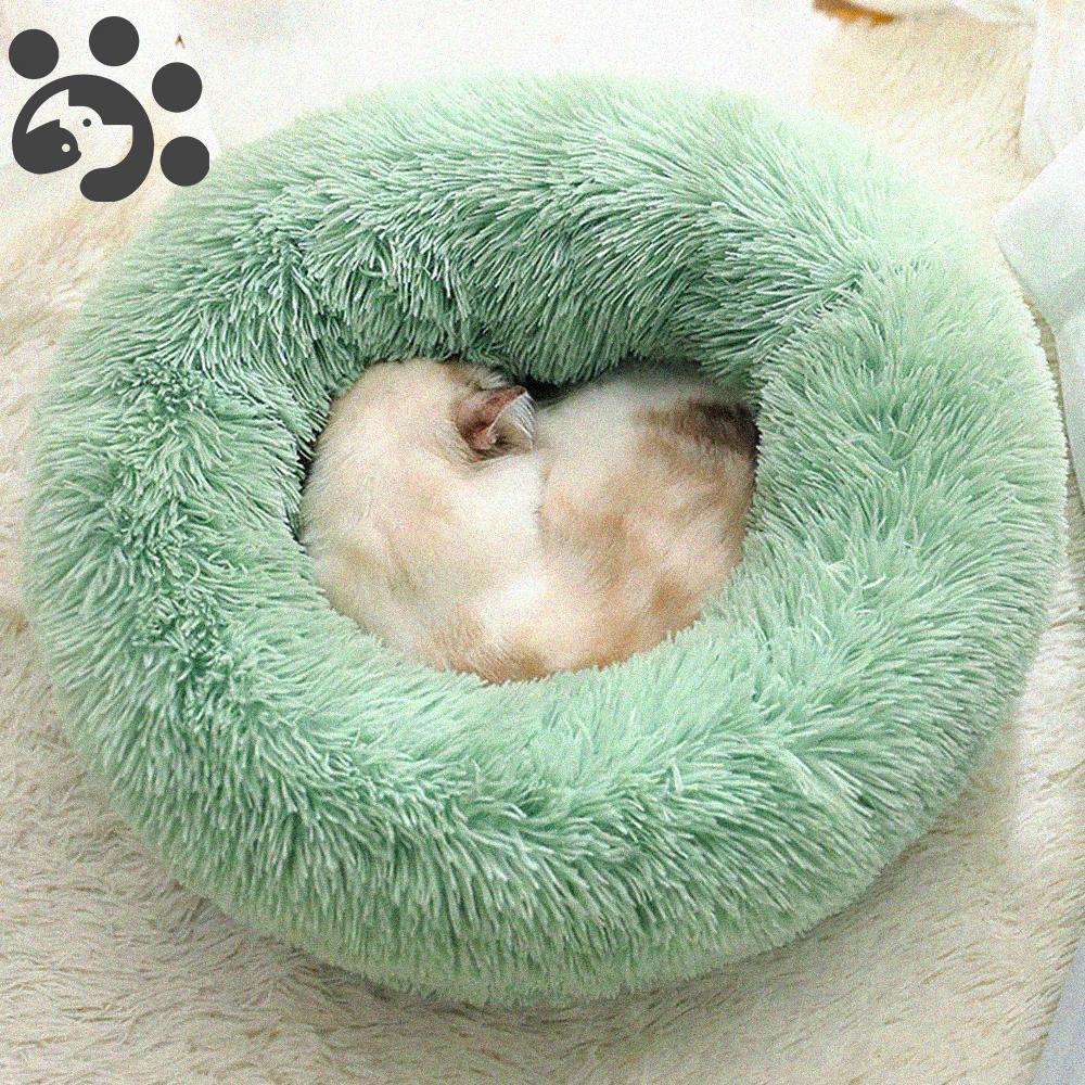 Пушистая плюшевая кровать для кошек подстилка товары домашних животных