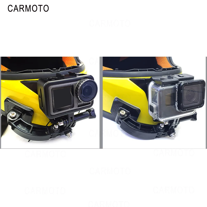 Регулируемый мотоциклетный шлем подбородок крепление для GoPro держатель камеры набор портативный strongнагрузка емкость легкий легко установить фиксированный