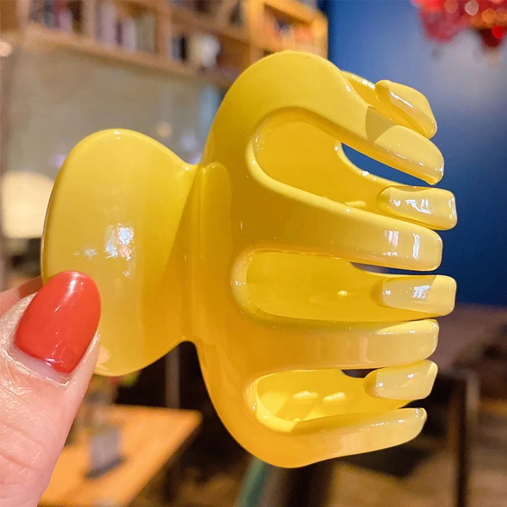 Модные акриловые заколки для волос женские мытья лица большие зажимы купания