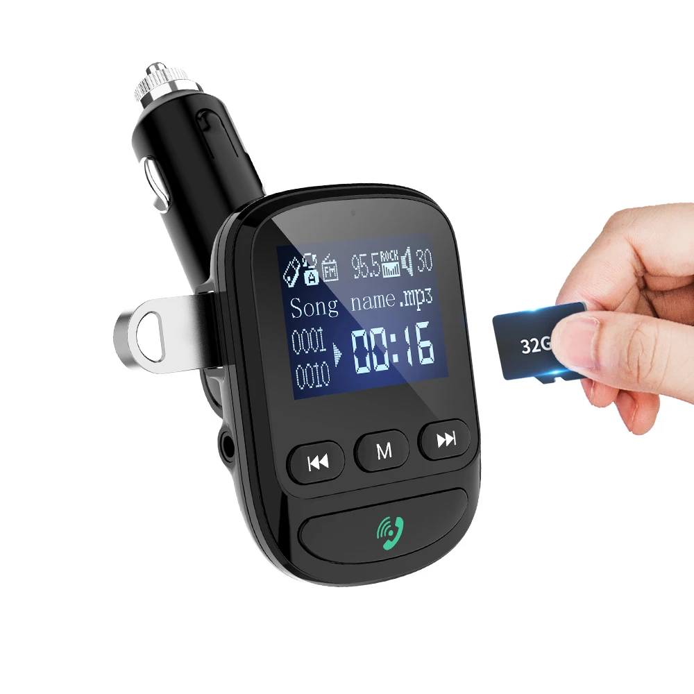 Автомобильное зарядное устройство KORSEED FM передатчик Bluetooth ЖК дисплей MP3 плеер