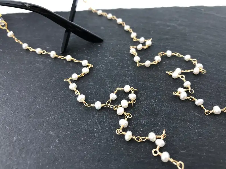 

Очки с жемчугом Chain, Золотые очки Chain, Sunglass Chain