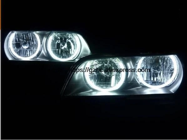 HochiTech ультра яркий SMD белый светодиодный angel eyes halo Кольцо Комплект дневного света DRL для Toyota X100 Chaser 1996-2001 6th