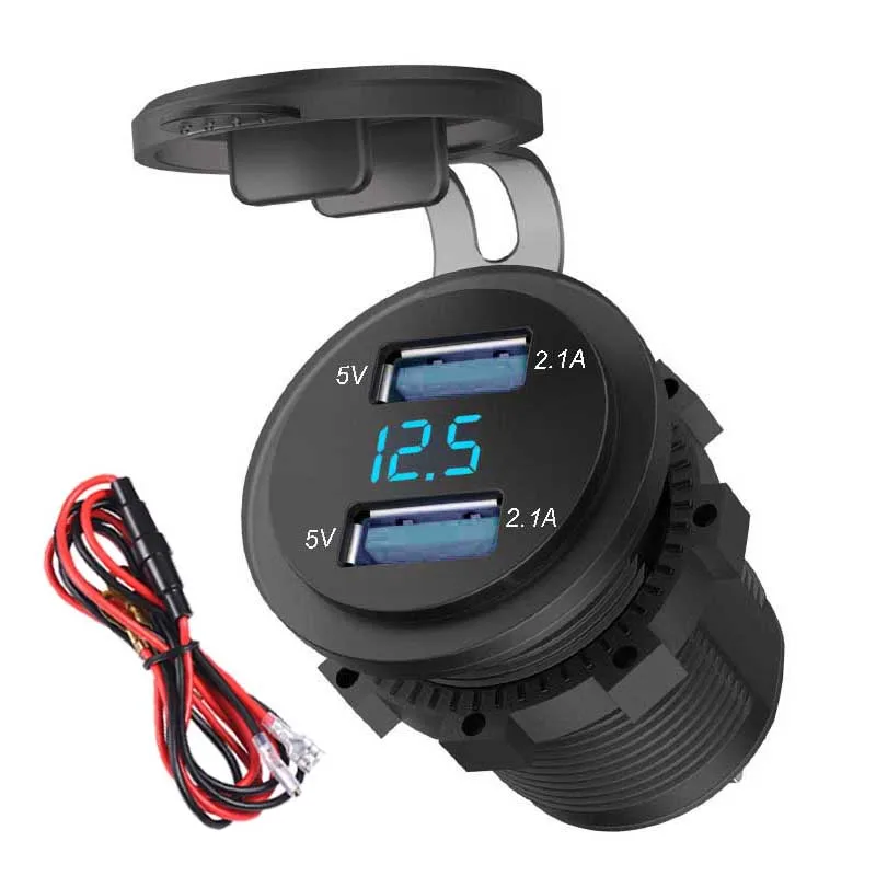 Розетка с двумя USB разъемами водонепроницаемая розетка 4 2 А usb порт для зарядки