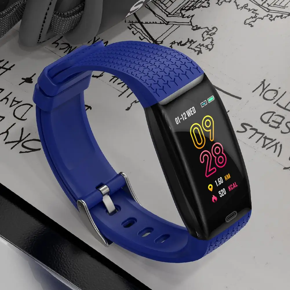 Смарт браслет S2 с Bluetooth 4 0 фитнес трекер ярким цветным экраном смарт спортивный