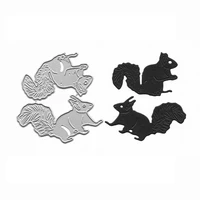squirrel dies scrapbooking paper puncher mould templates stencil alinacrafts molds for cards scrapbook album new dies mould
