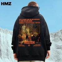 hmz fashion oil painting print hoodies 2021 autumn casual print hoodie gothic style sweatshirt hip hop streetwear hoodies men
