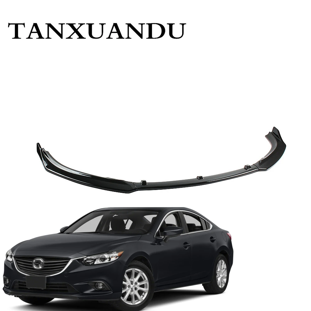 1026 роспись черный глянец 3 ступенчатый передний бампер спойлер днища крыло Спорт