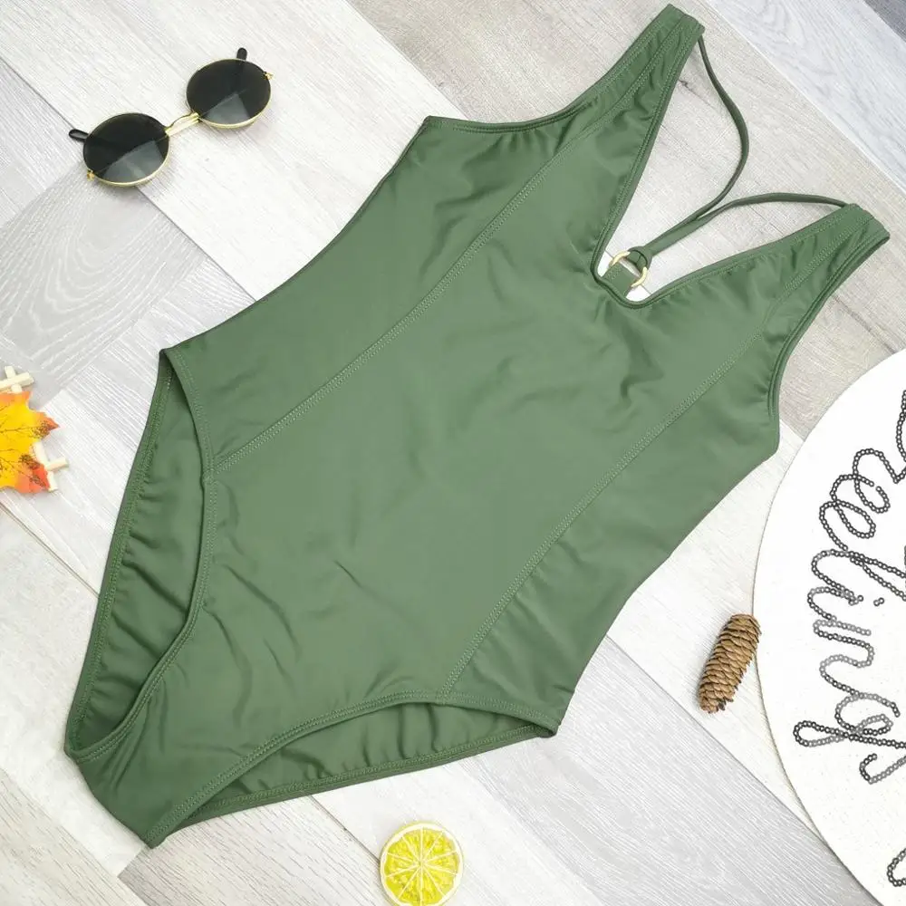 Женский купальник с открытой спиной цельная Повседневная летняя одежда сплошной