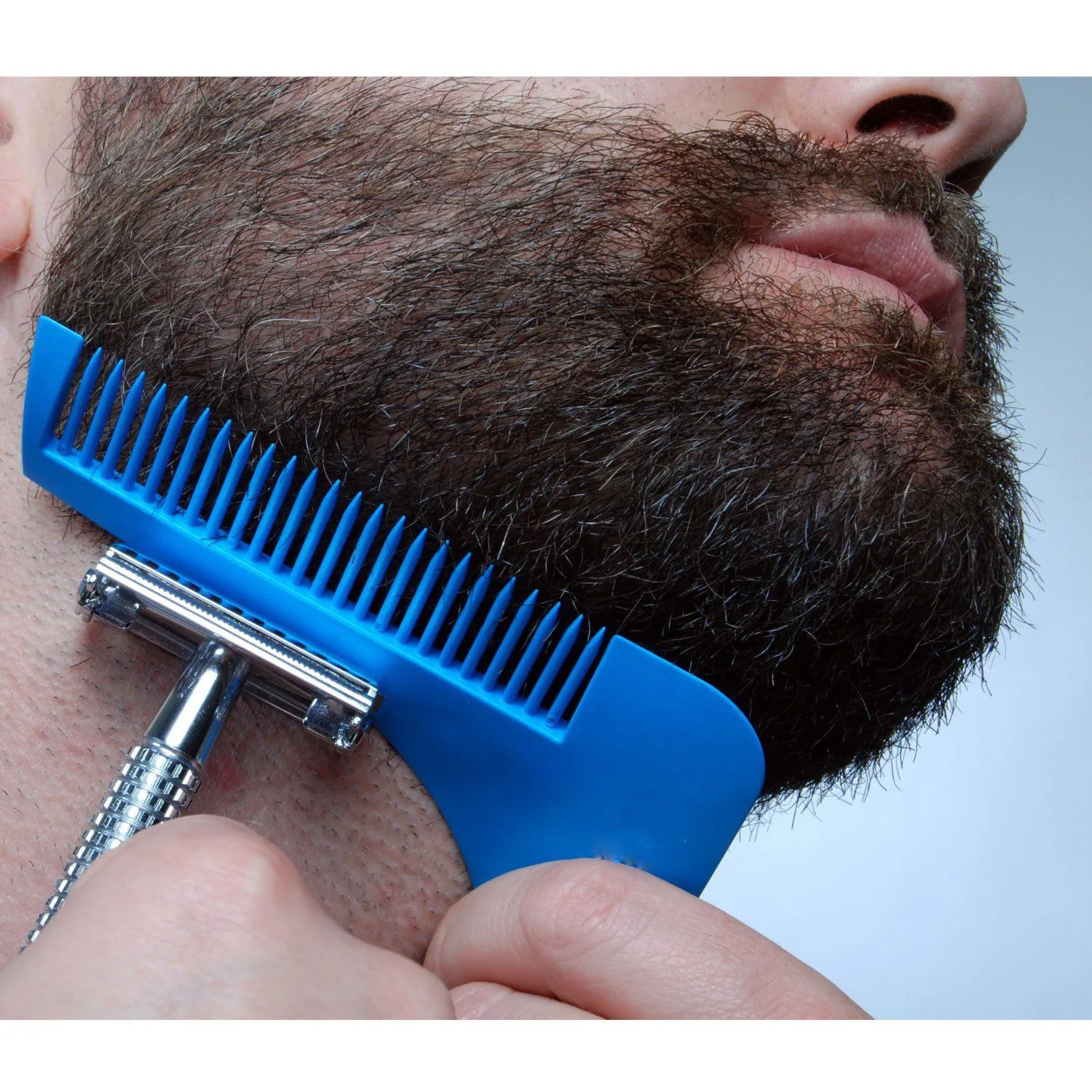 

Handleless rectangular wide tooth comb large tooth flat comb household hairdressing comb plastic comb large wide toothBeardcomb