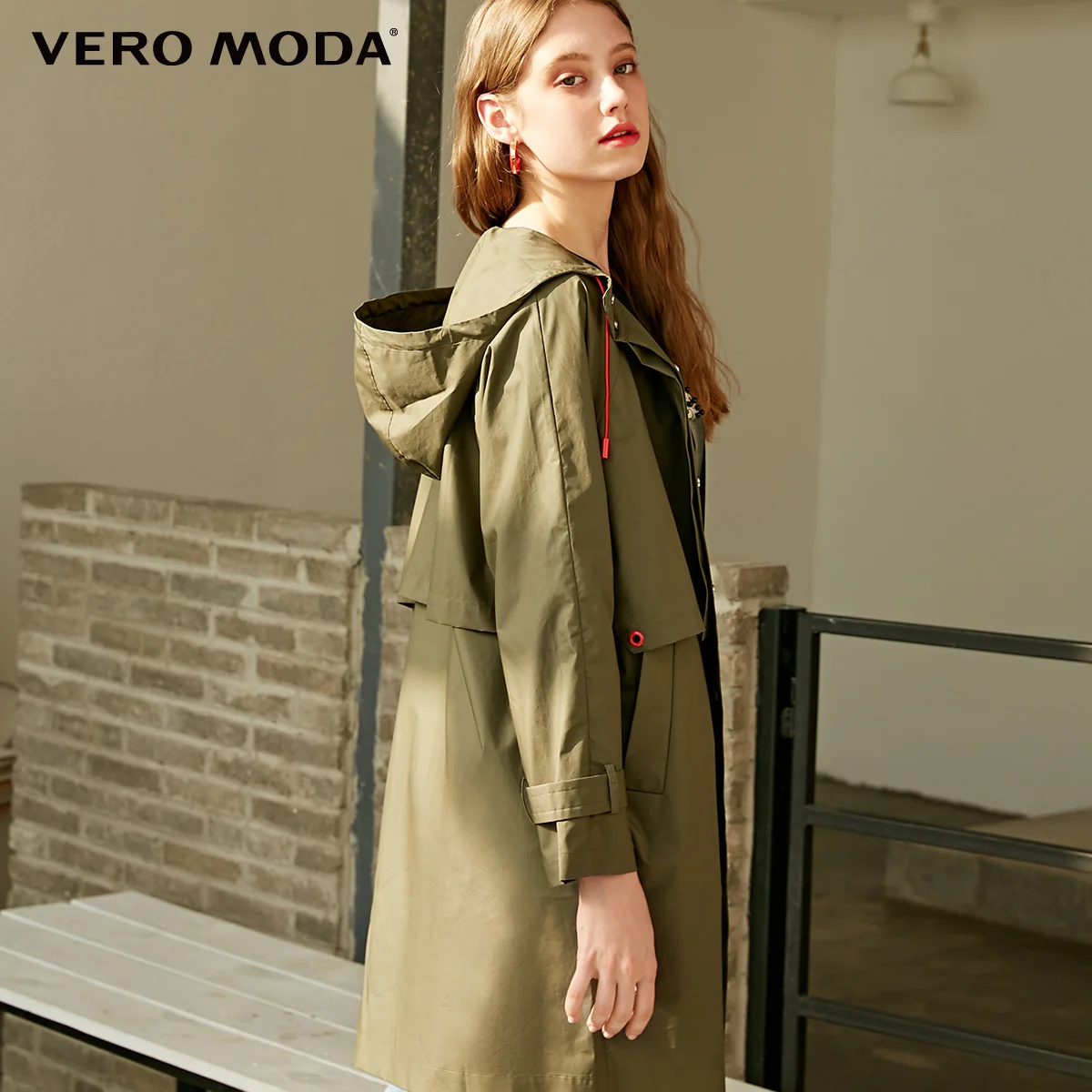 Vero Moda женский ветрозащитный дизайн хлопок Тренч | 319121535