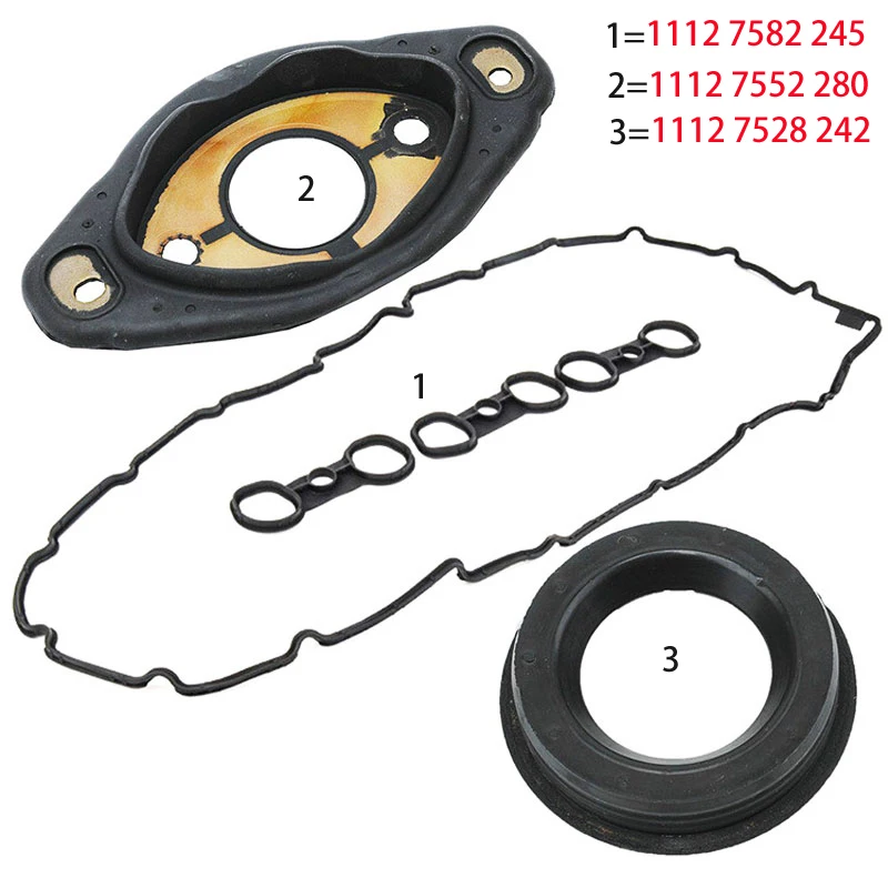 11127582245 для BMW E60 F10 E61 F11 523i 525i 528i 530i N52 новая крышка клапана прокладка масляное
