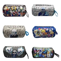 undertale cosplay pen pencil case cartoon student school stationery box cosmetic makeup bag gift