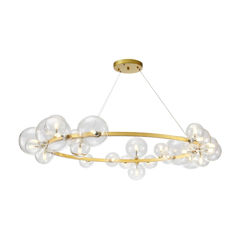 

Nordic Glass Pendant Lights Nordic Luxury Living Room Hanging Lamps Modern Restaurant Indoor Decor Lustre Suspension Luminaire