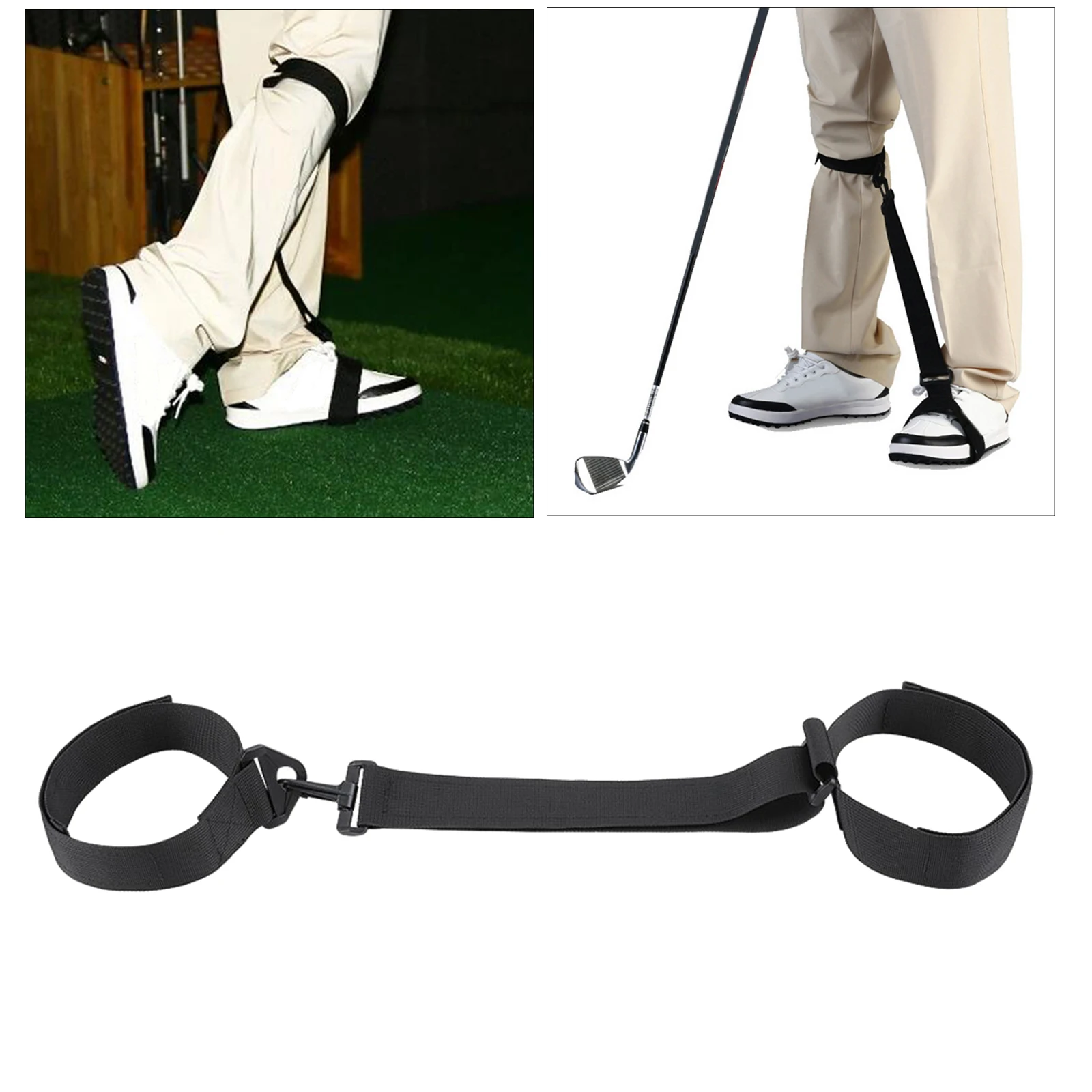 

Golf Swing Training Aid Waist Band Posture Motion Correction Practicing Guide Leg Belt for Golf Beginner Training
