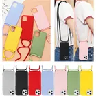 Для Xiaomi Mi 10T Redmi Note 9S 9 9A 9C 8 T, 8 T, 7, 5, 6, 10 S Lite Poco F3 X3 F2 Pro Max ожерелье цепочка ремешок силиконовый защитный чехол