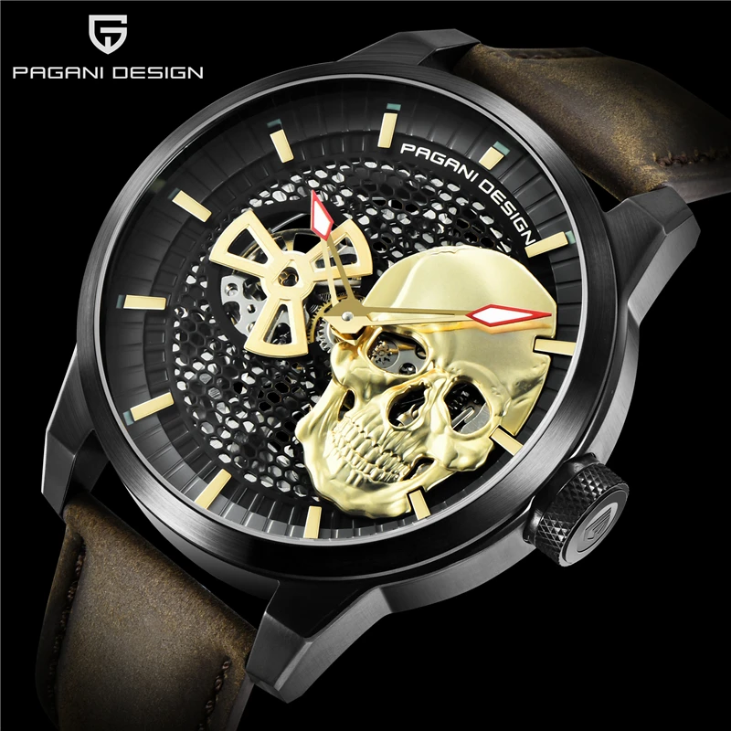 

Relogio Masculino PAGANI DESIGN Fashion Mechanical Watch Men Luxury Brand Waterproof Skull Automatic Wrist Watches Clock 2022