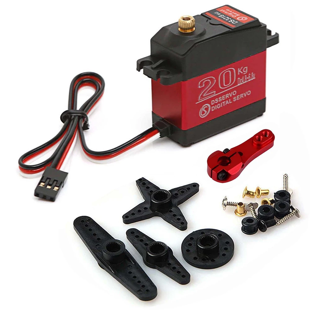 Waterproof DS3218MG 60g Digital Servo Metal Gear 20KG Torque for RC Boat MONO Catamaran Car Robot Model