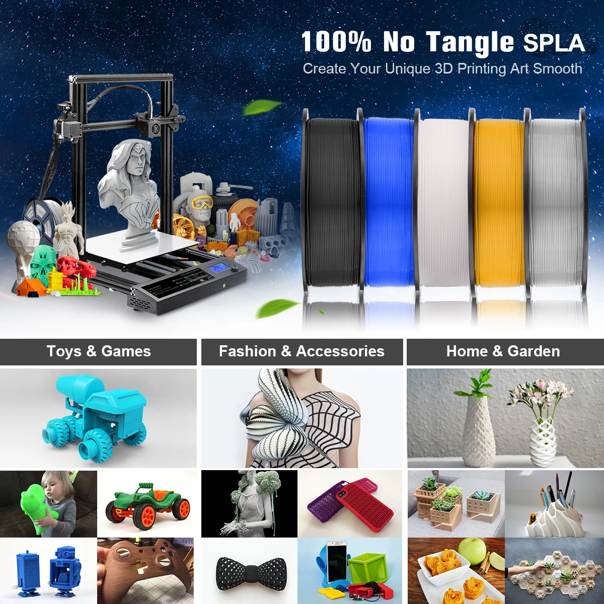 Enotepad SPLA нить США NatureWorks 1 75 мм кг 330 м 2.2LBS 3D печать материал для принтера|Материалы