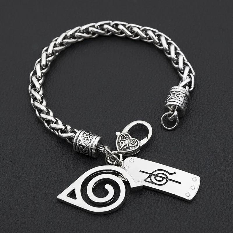 

Fashion Naruto Pendant Bracelet For Women Men Classic Geometric Charms Cosplay Bangles Jewelry Birthday Gifts