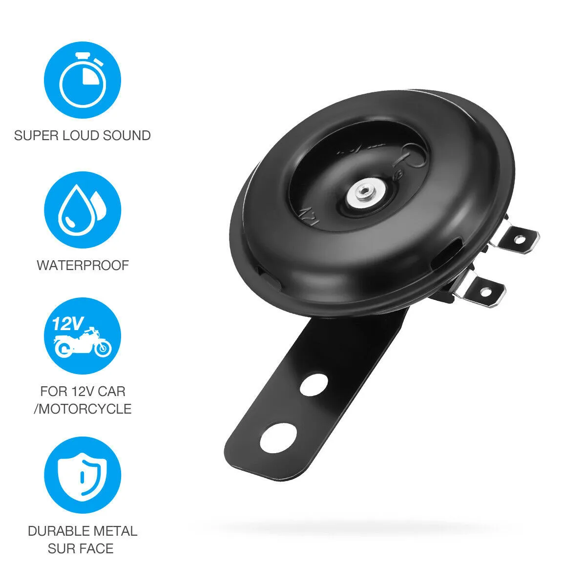 Водонепроницаемый круглый громкий гудок для мотоцикла 6 в 12 В 36 48 60 72 1 5 А 110 дБ |
