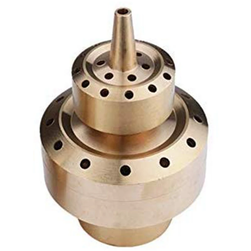 Горячая XD 1 дюймов Латунь двойной 2 слоя сияющее пальто цветок колонна фонтан