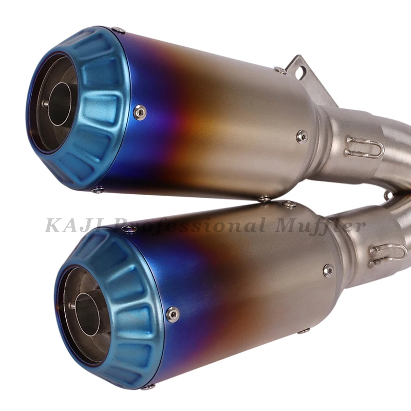 Выхлопная труба для мотоцикла модифицированный двойной выход среднее звено