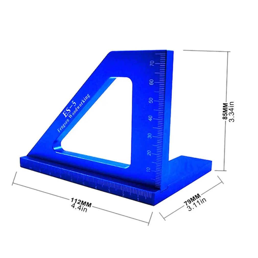 

Carpentry Ruler Square Layout Miter Triangle Ruler 45 Degrees 90 Degrees Metric Meter Toohr Measuring Tools For Woodworking