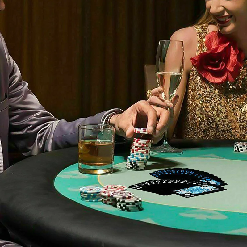 Портативная водостойкая черная классическая игральная карта из ПВХ 54 шт. | Спорт