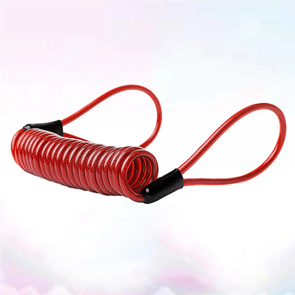 

1pc Disc Brake Lock Disc Lock Reminder Bike Cable for Bike Red