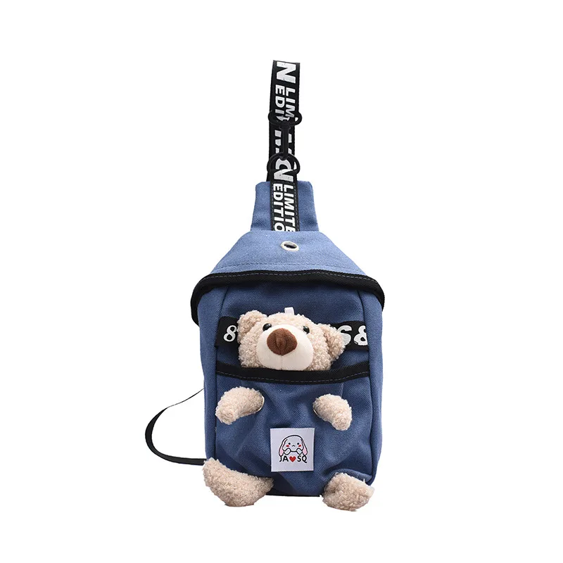 Милые женские сумки на одно плечо с милым медведем нагрудная сумка через для