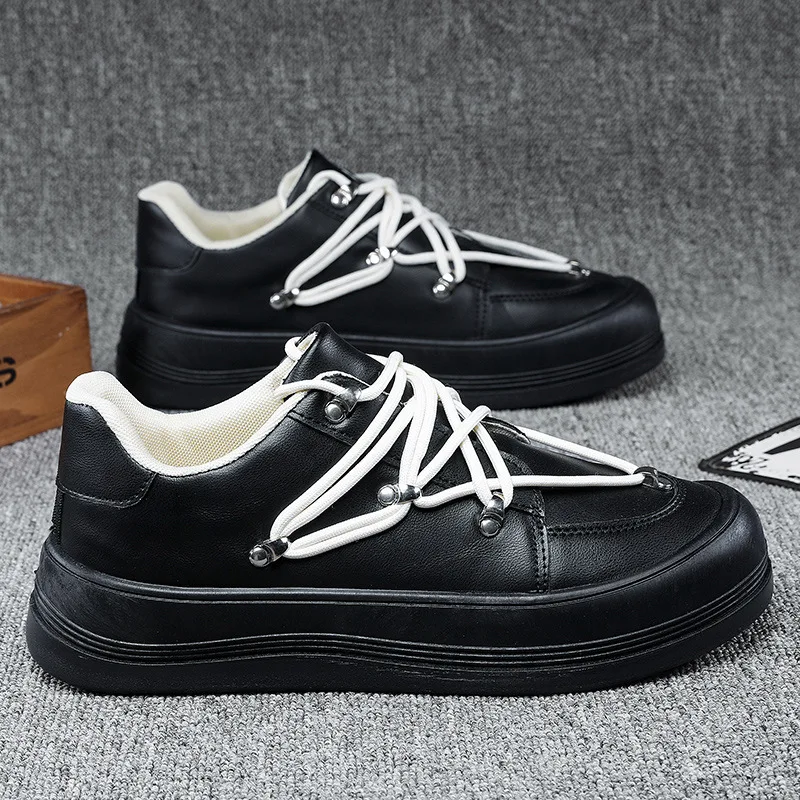 

Men Shoes Thick Sole Sneakers Breathable Wear-Resistant Canvas Shoes Outdoor Casual Shoes Zapatillas De Hombre