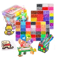 5mm2 6mm hama beads 72 colors perler toy kit 3d fuse beads puzzle box diy creative handmade craft toy template kids toys