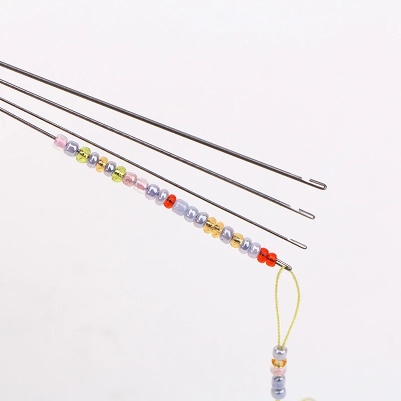 Фото - 1pc Stainless Steel Beading Needle DIY Tools Beaded Pins Handmade Needlework Jewelry Tools For Jewelry Making Findings Supplier 2pcs diy stainless steel sewing loop turner hook needle embroidery needlework tools size s l