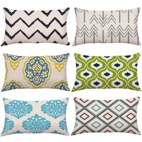bike bird geometric pattern throw pillow case cushion cover sofa bed car decor