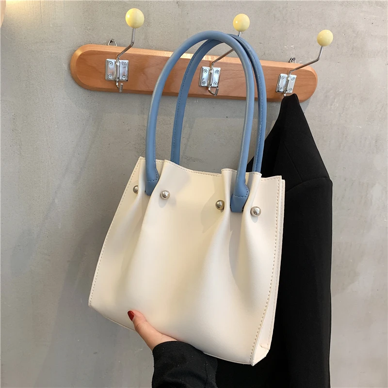 

Women Luxury Shoulder Bag High Quality Solid Color Handbag Retro Simple Female Underarm Pack Fashion Texture Shopping Bags Purse