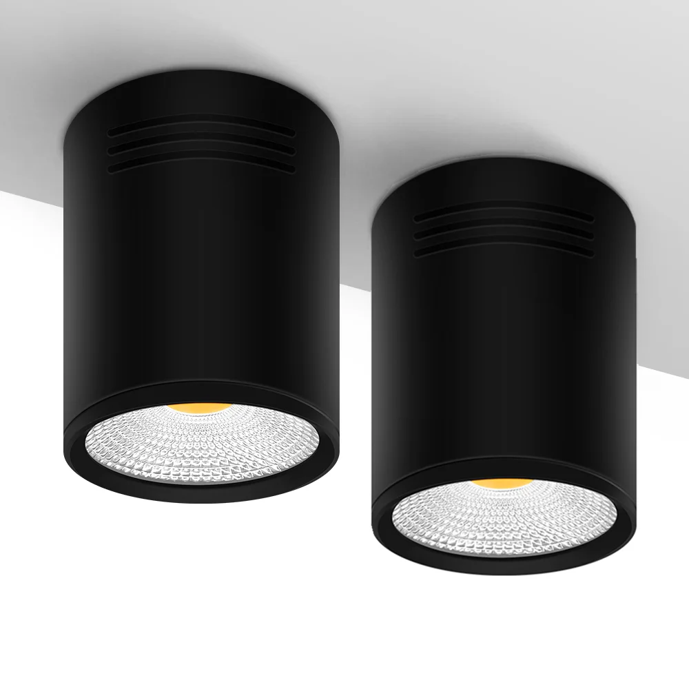 Черный светодиодный потолочный светильник DVOLADOR с регулируемой яркостью 3 Вт/5 Вт/7