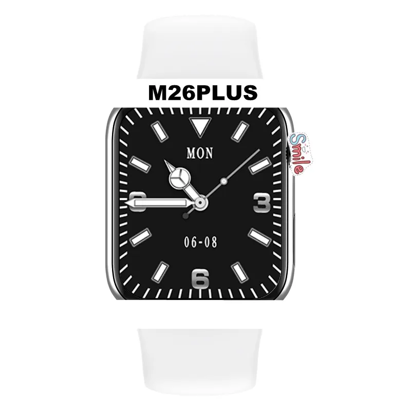 

M26 Plus Sport Smart Watch Men Customize Wallpaper Smartwatch Women Sleep Heart Rate Monitor Watches IWO M26Plus For Android IOS