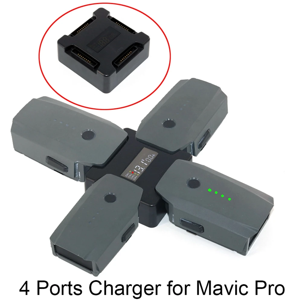 4 в 1 зарядное устройство параллельного зарядного устройства для DJI Mavic Pro Platinum Snow