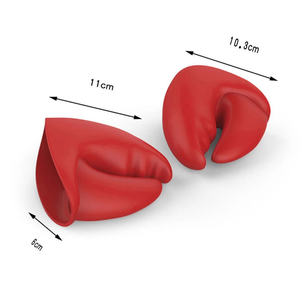 

Anti-Scald Lobsrer Claw Oven Glove Silicone Oven Glove Set Crab Claw Pot Holder Red Crab Oven Mitts