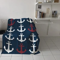 sofa throw blanket nautical anchor airplanetraveladult bedroom on bed soft flannel blanket bedspread home textile decor