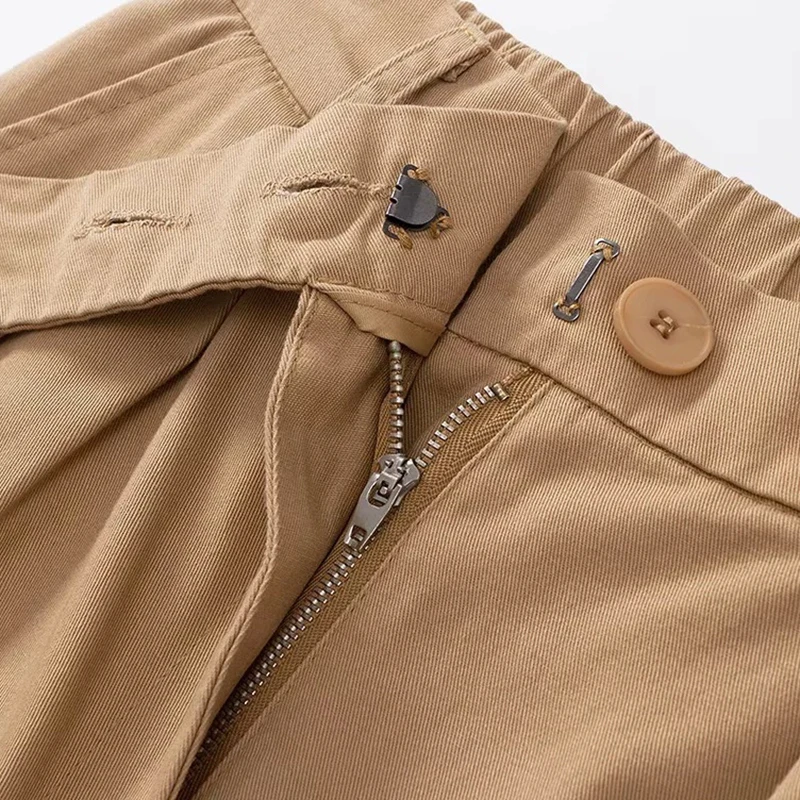 

Autumn Hip Hop Pants Women Loose High Waist Street Women's trousers Solid Big Pocket Casual Trouser