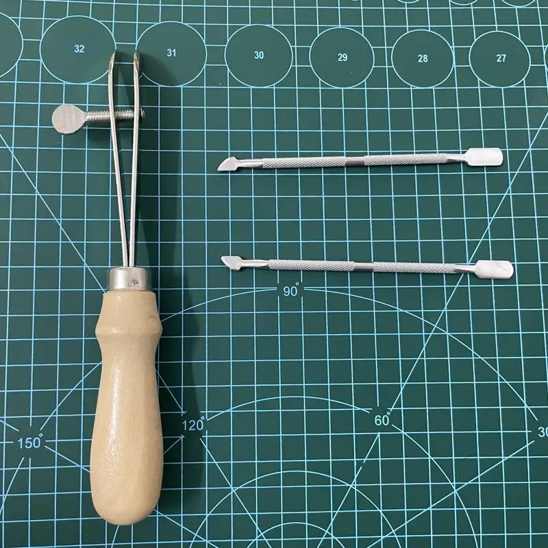 

3 Pcs /set Leather Cuttering Craft Soft Clay Tools Sculpting Smoothing Wax Pottery Ceramic Polymer Modeling Carved