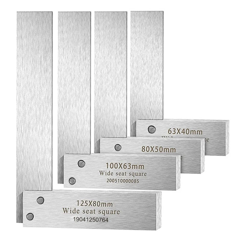 

Machinist Square Set,2Inch,3Inch,4Inch & 6Inch Squares Machinist Square Mechanical Engineer Square,Wide Base Square Tool