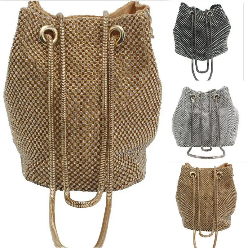 

Women Ladies Sequin Shoulder Bags Handbag Chain Leather Messenger Cross Body Bag /BY