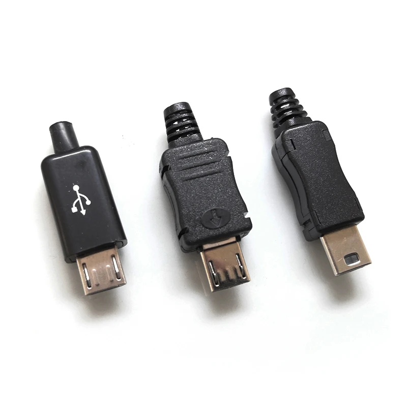 10 шт./партия Micro USB 5P 30V 1.5A Micro/MINI USB Разъемы пластиковый корпус Jack Хвост штекер электрические клеммы